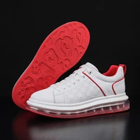 mens womens running sneakers fashion mesh breathable air cushion sole platform shoes street trend cool couple casual board shoes