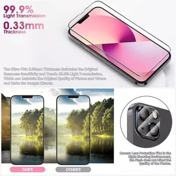 5Pcs Tempered Glass for IPhone 14 13 12 11 Pro Max Screen Protector for IPhone 12Mini 13Mini 7 8 14 Plus SE X XS XR 14Pro Glass 5