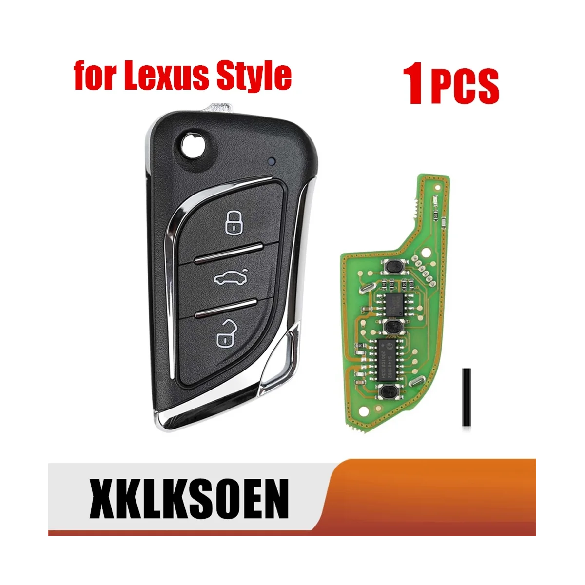 

For Xhorse XKLKS0EN Universal Wire Remote Key Fob 3 Button for Lexus Style for VVDI Key Tool