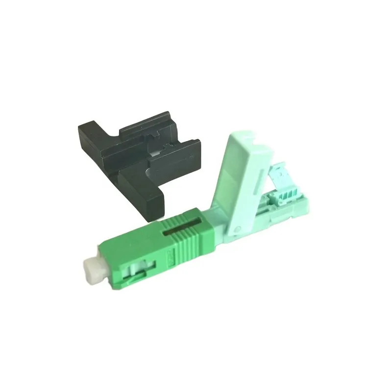 50pcs High Quality SC/APC SM Single Mode Optical Connector FTTH Tool Cold Connector Tool Fiber Optic Embedded Fast Connnector