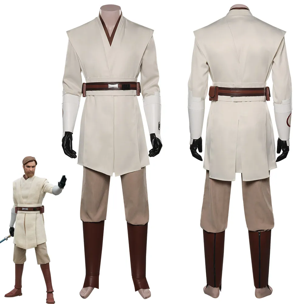 

Wars: The Clone Wars Obi Wan Kenobi Cosplay Costume Outfits Halloween Carnival Suit