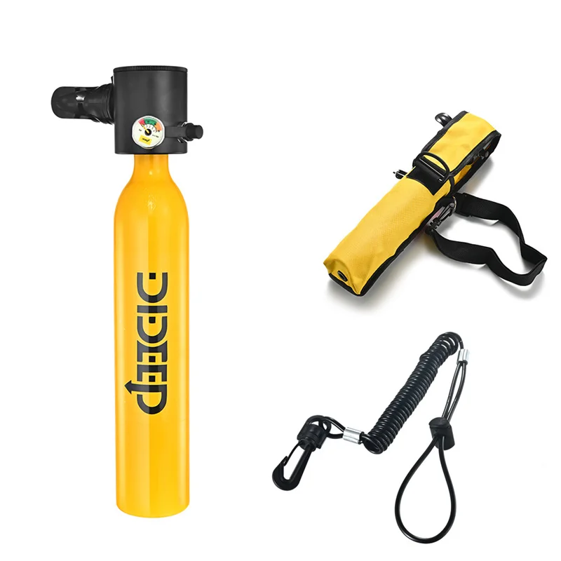 DIDEEP Portable 0.5L X3000 Scuba Diving Equipment Oxygen Tank Air Cylinder 4500PSI Pressure Gauge Instrument Diving Equipment