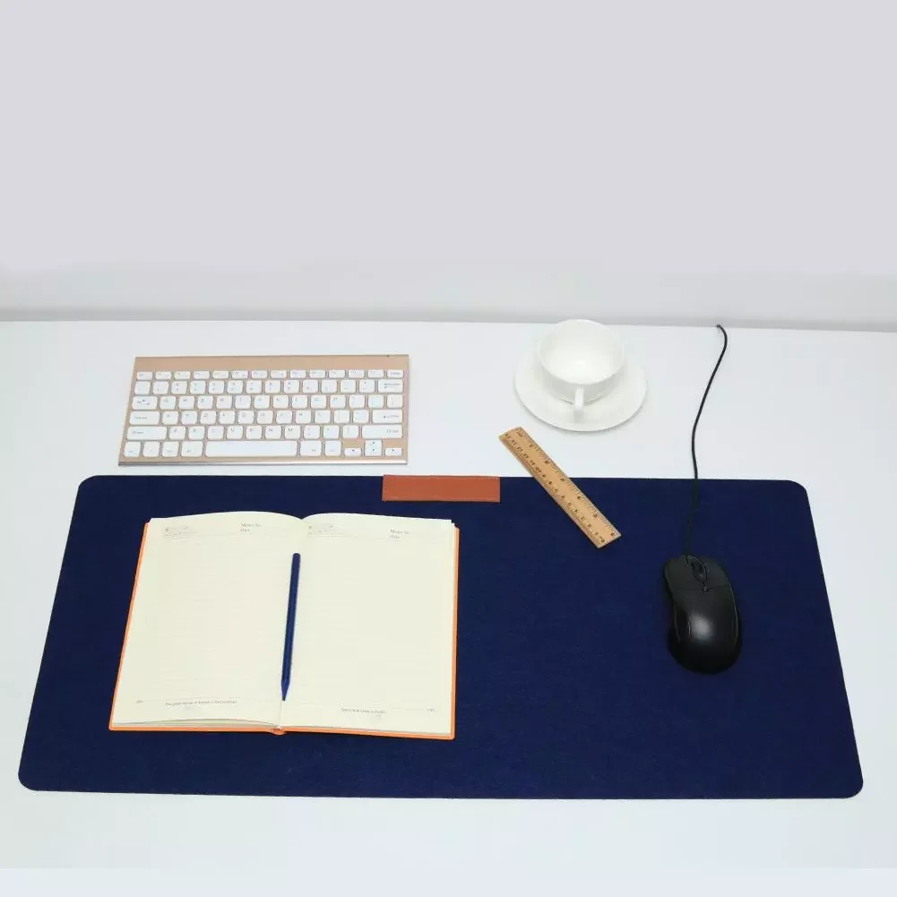 

Office Computer Desk Mat Table Gamer Mousepad Keyboard Non-slip Mouse Pad Wool Felt Laptop Cushion Desk Mat Large Cover 70*33cm