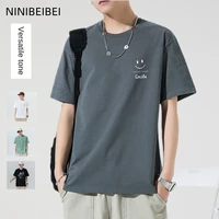 summer mens t shirt cotton short sleeve t shirt solid color harajuku high quality loose oversized t shirt best free shipping
