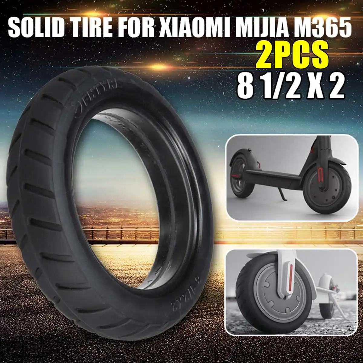 

Electric Scooter Rubber Tire Solid Tire Inner Tube Front Rear Millet Wear Tires For Xiaomi Mijia M365 Electric Scooter
