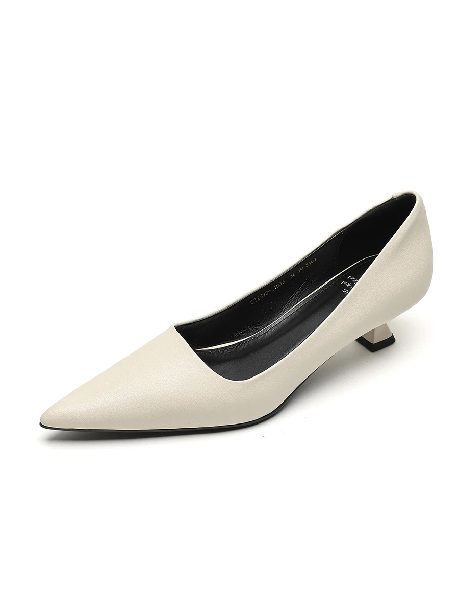 Женские туфли-лодочки из спилка с острым носком туфли для вечеринок на тонком