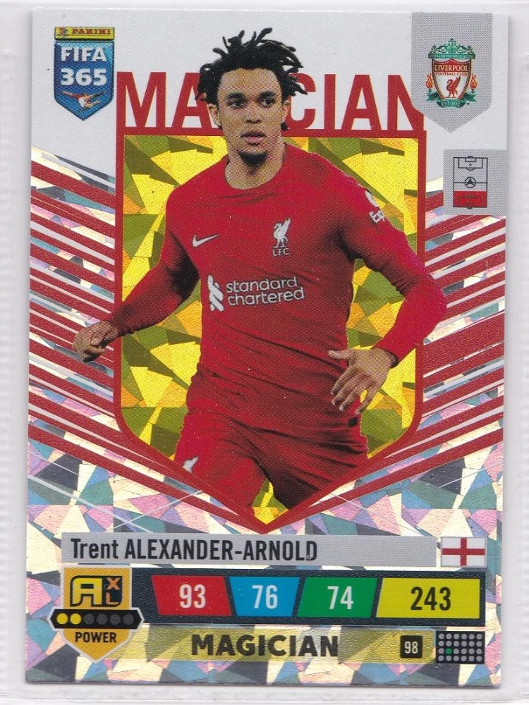 

PANINI 2023 FIFA 365 Star Card 98 POWER Liverpool Arnold Limit Toys
