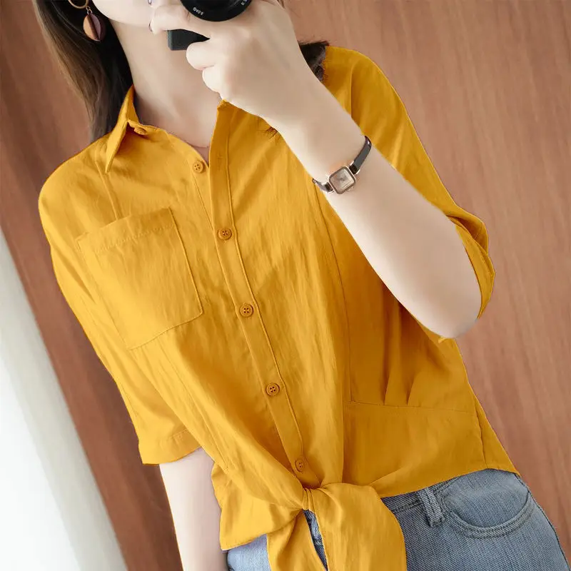 

Wome's Clothing PEIRESA Pure cotton Single Breasted Button Summer Oversize Shirts Women Blouses and Shirts