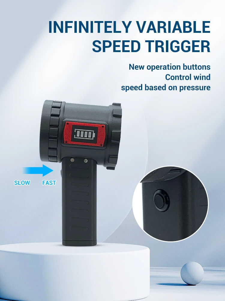 Автомобильный жестокий вентилятор 650 Вт 64 мм ручной турбоструйный бесщеточный