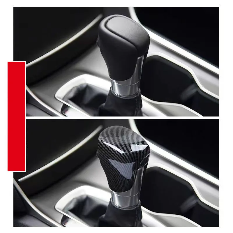 Фото Крышка рычага переключения передач из углеродного волокна ABS для Honda Civic Accord Crider Inspire CRV Breeze Envix Integra автомобильные аксессуары авто №5