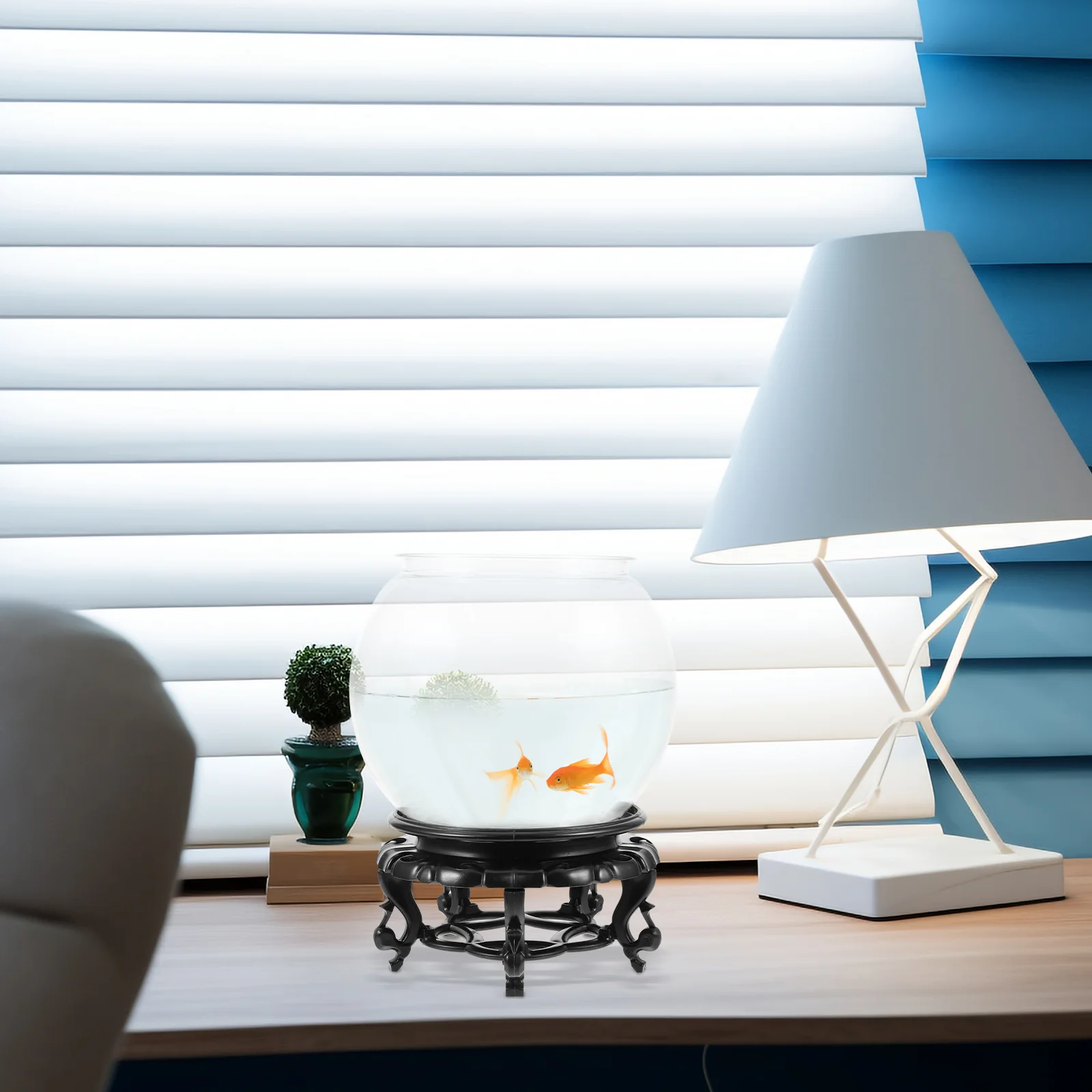 Маленький аквариум для золотых рыбок пластиковый легкий черепаха прозрачный