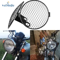 6 5inch motorcycle universal vintage headlight protector retro grill light lamp cover for yamaha ducati chopper caferacer