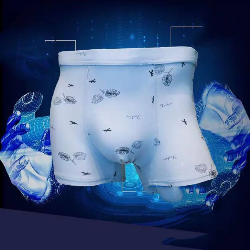 8pcs/Lot Men's Underwear Pure Cotton Youth Mid-rise Boxer Shorts New Sports Antibacterial Male Underpants Man Panties