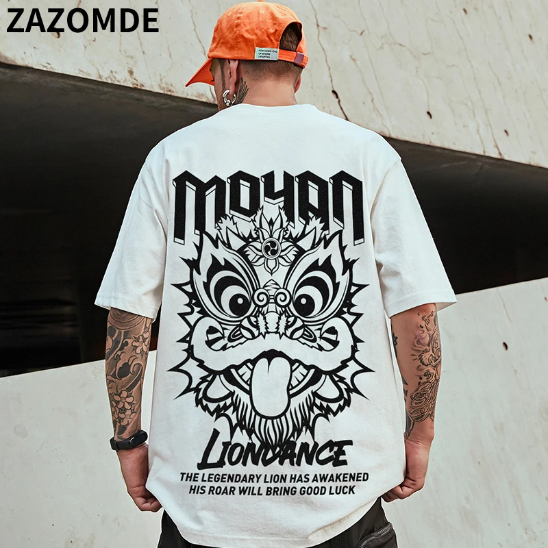 Футболка ZAZOMDE Мужская/Женская свободного покроя крутая тенниска с мультяшным