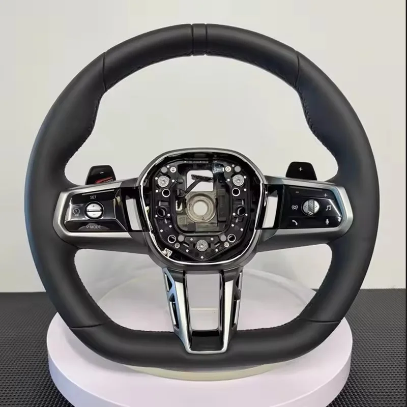 Фото Кожаный чехол на руль для BMW M3 M4 G68 G70 G20 G22 G30 G31 M2 G87 M3 G80 G81 G42 G82 M340i, аксессуары для руля №2