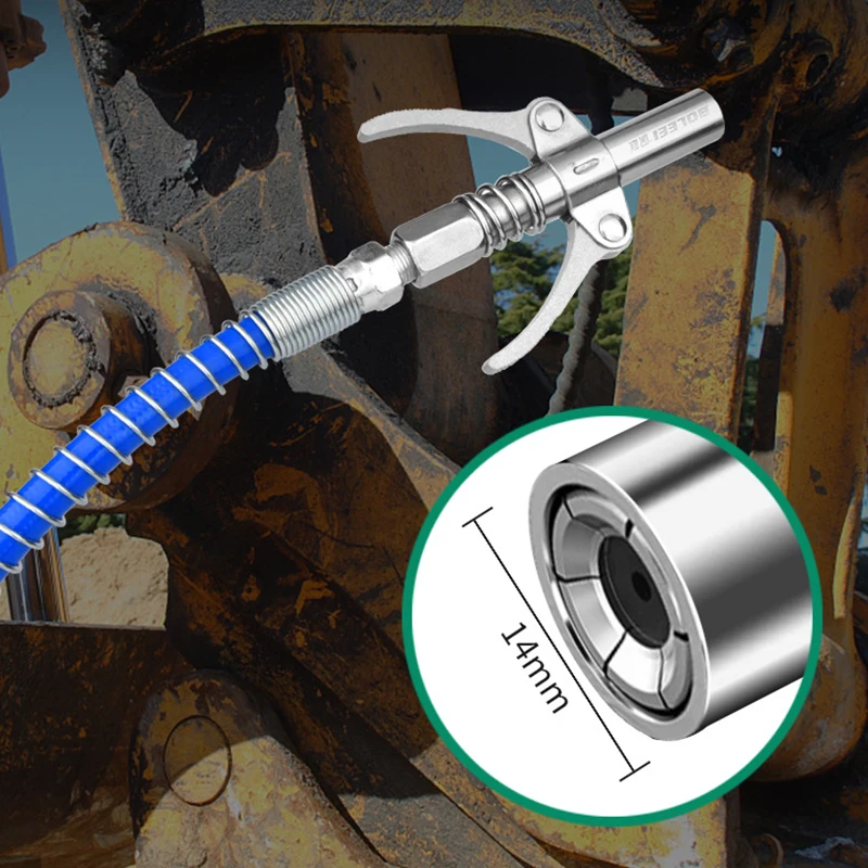 

NPTI/8 10000PSI High Pressure Grease Nozzle Oil Pump Car Grease Gun Coupler Syringe Lubricant Tip Repair Tools Auto Accessories