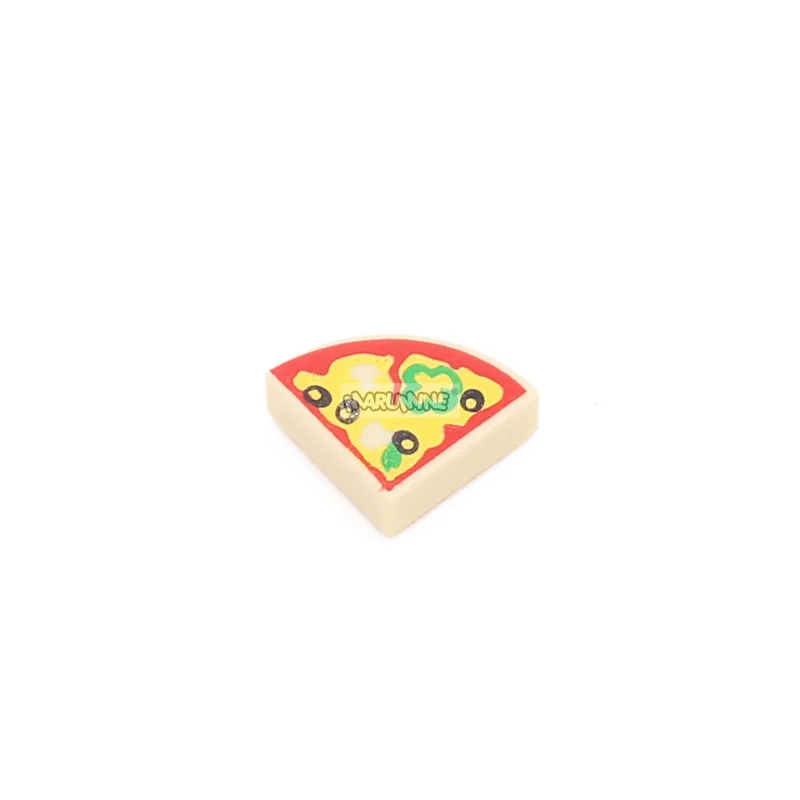 Игрушечные блоки marumina, круглая, 1x1, квадратная, с узором пиццы, совместимы 25269 (art.: 3920bd51fd7df) - 3920bd51fd7df