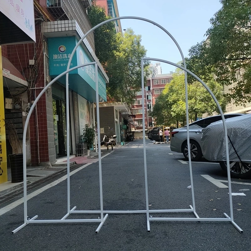 

wedding arch flower stand event wedding party props arch iron stand stage backdrop frame decorative artificial flowers stand