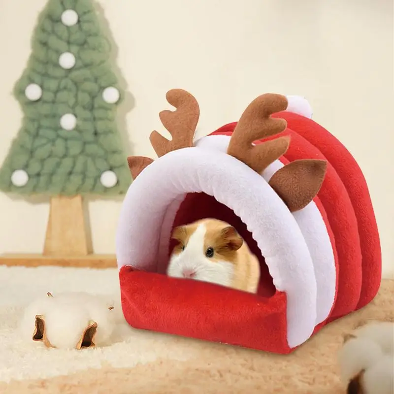 Рождественский хомяк Мягкая теплая кровать Животное Мыши Зимнее теплое гнездо