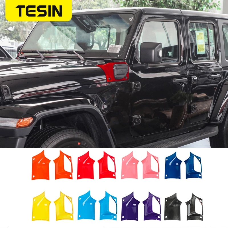 

TESIN Car Stickers for Jeep Gladiator JT Car Engine Hood Angle Wrap Cover for Jeep Wrangler JL 4xe 2021 Up Exterior Accessories