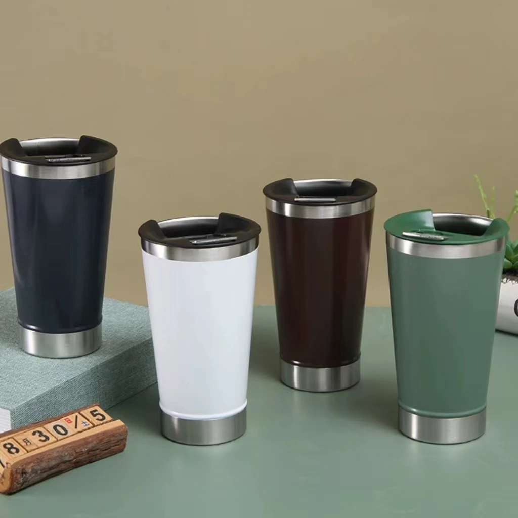 

Copo Termico Beer Thermal Cup Tumbler with Lid Opener Stainless Steel Double-layer Thermal and Cold Insulation Portable Car Cup