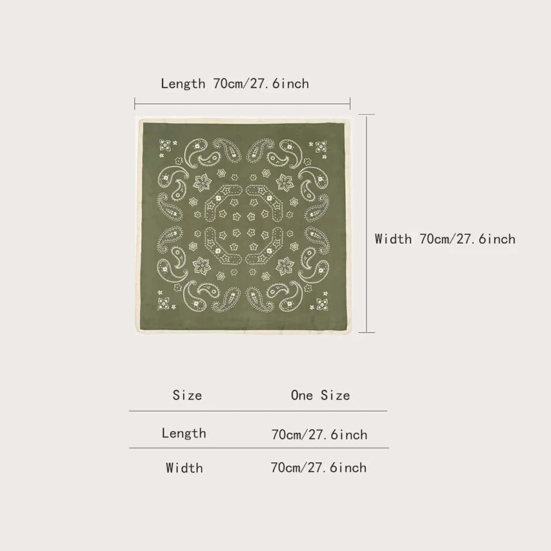 Бандана 2024 шелковый квадратный шарф с цветком женский атласный платок хиджаб