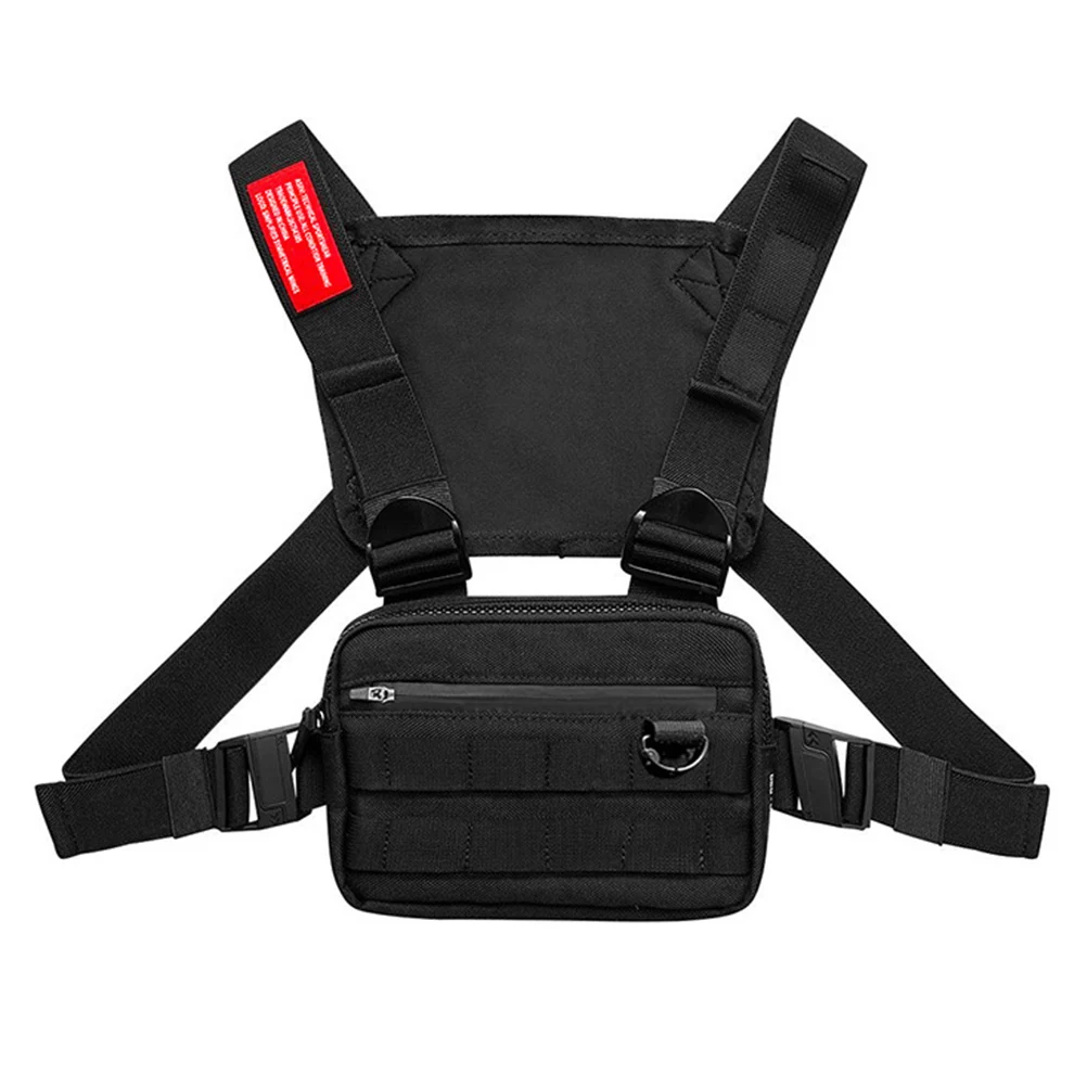

Small Chest Rig Bag Outdoor Streetwear Strap Vest Chest Bags For Men WomenSport Chest Pocket Bag