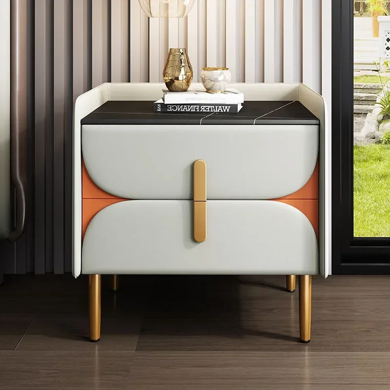 Тумбочка милый шкафчик для хранения дизайнерский узкий шкаф кофейная сетка