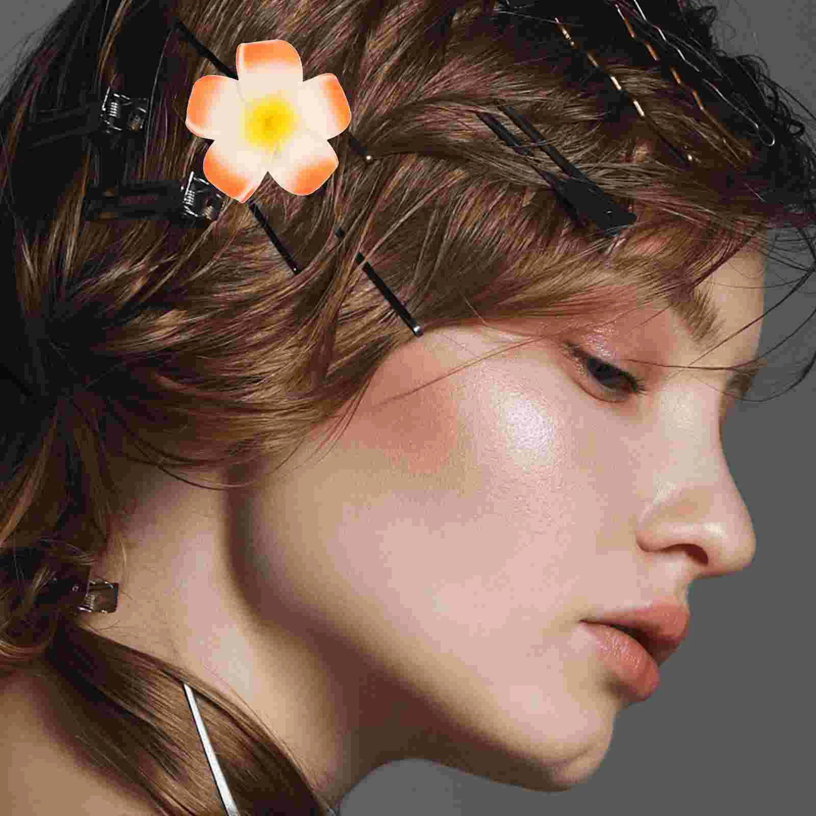 10 шт. тиара заколки для волос с цветком плюмерии заколка головной убор гавайское