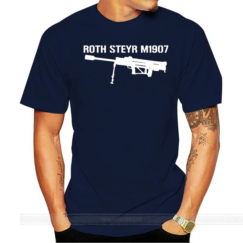 

Мужская хлопковая футболка Roth Steyr, армейская футболка в стиле милитари со снайперской винтовкой, летняя модная футболка европейского разме...