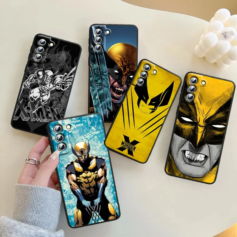 

Wolverine Marvel Superhero For Samsung Galaxy S23 S22 S21 S20 S10 S9 Ultra Plus Pro 4G 5G silicone Soft Black Phone Case