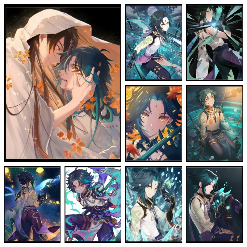 Genshin Impact Xiao Game Characters Diamond Painting Mosaic Hot Anime Jewelry Cross Stitch Embroidery Kit Wall Art For Children