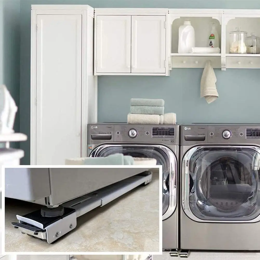 

Подставка для стиральной машины, подъемное основание для холодильника, домашний кронштейн, аксессуары для ванной комнаты, роликовый кухонн...