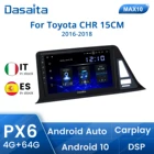 Автомобильная магнитола Dasaita, 9 дюймов, 1 Din, для Toyota C-HR CHR 2016, 2017, 2018, 15 см, Европа, Android 11, стерео, GPS, мультимедийный плеер Apple Carplay