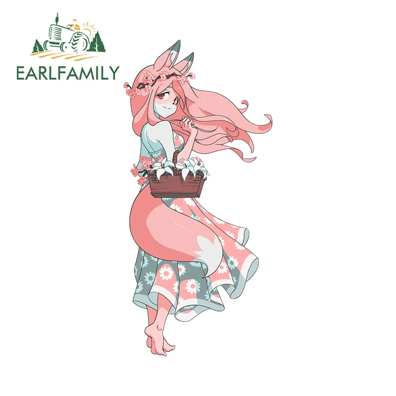 EARLFAMILY 13 см Автомобильная наклейка кролик назуна хиватаси милый пушистый аниме