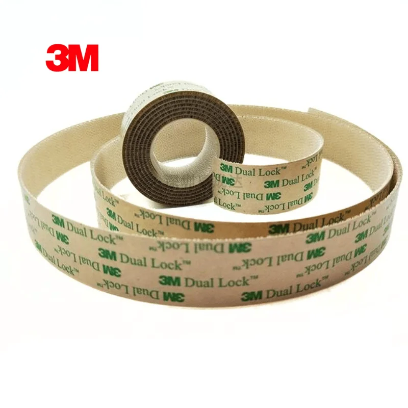 3M SJ4570 Прозрачная грибная пряжка с двойным замком, ультратонкая двусторонняя клейкая лента, 1,6 мм, промышленная многоразовая застежка