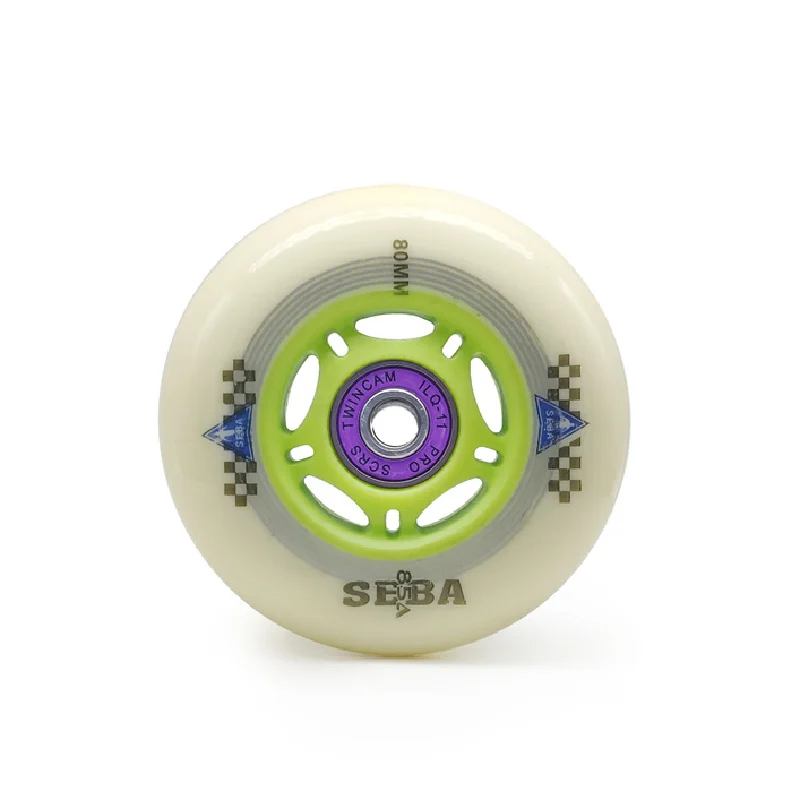 

85A Multi-purpose Use Slalom Slide FSK Brake Wheel for SEBA High HV HL Purple, Skating wheel 80mm 76mm 72mm