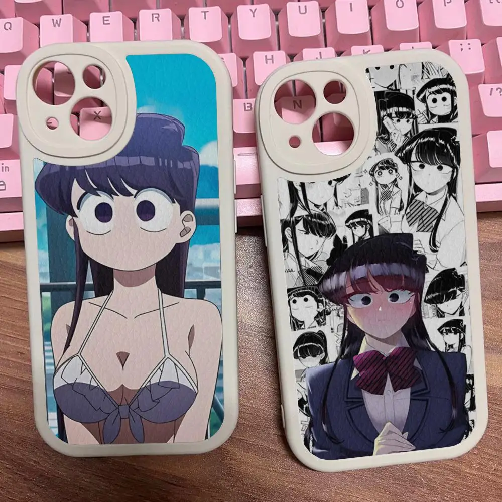 Чехол для телефона с мангой Chibi Komi Shouko Komi-San Iphone 15 Pro Max 14 Plus 11 13 12 Mini X Xr Xs 7 8 Puls Se