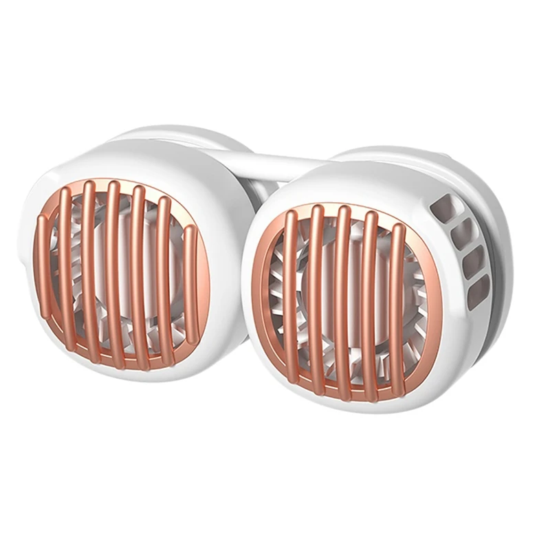 

Mini Fan Rechargeable USB Fan 4 Speed Cooling, Wearable Personal Neck Fan For Office Travel Outdoor Sports
