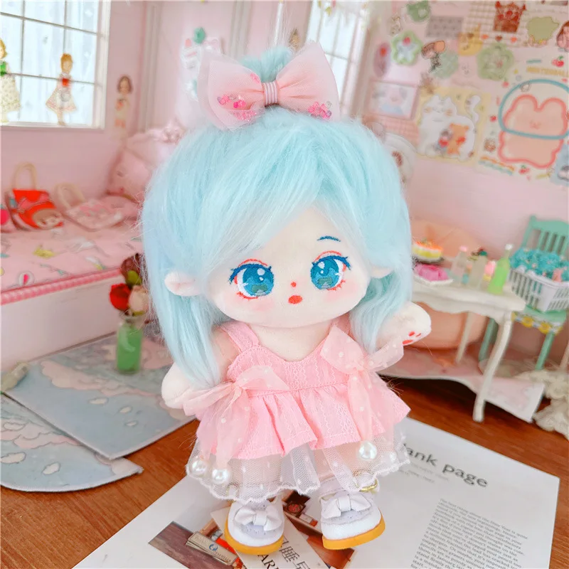 

Кукольная одежда для кукол 20 см куклы аксессуары Подходит для плюшевой мягкой хлопковой куклы платье юбка наряд для корейской игрушки Super ...