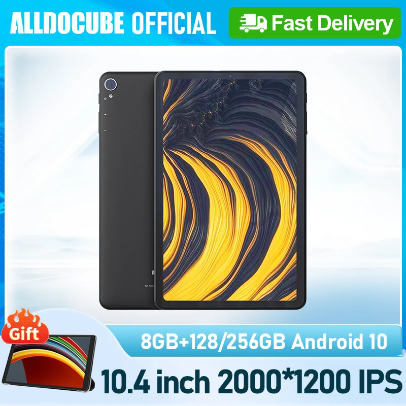 Планшетный ПК ALLDOCUBE iPlay40, 10,4 дюйма, 2K FHD, 2000*1200, 8 ГБ ОЗУ, 128 Гб ПЗУ, Android 10, T618, ЦПУ, LTE, телефонная связь