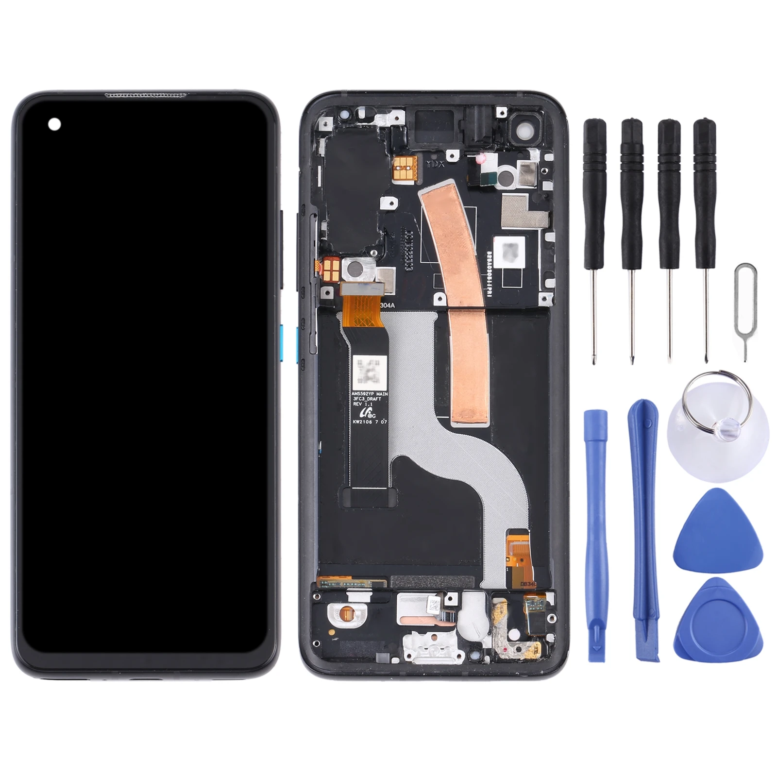 ЖК-экран AMOLED 5 9 дюйма для Asus Zenfone 8 ZS590KS дисплей телефона сенсорный экран с рамкой