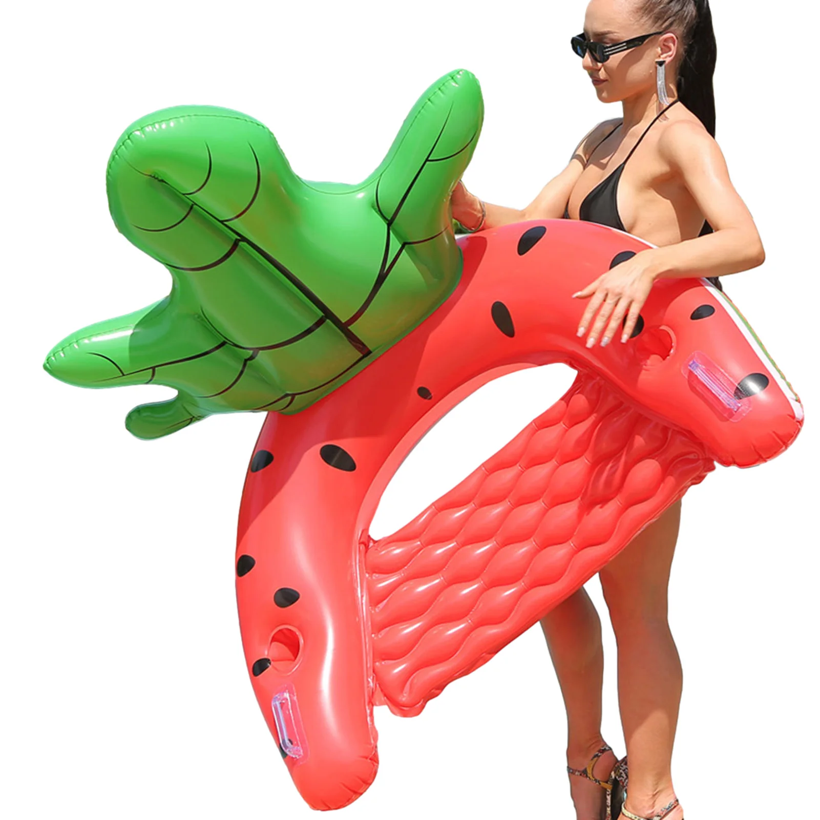 

Giant Iatable Pineapple Pool Float Pool Lounger With Backrest Fruit Pool Float Adult Swimming Pool Floating Row For Beach Fun