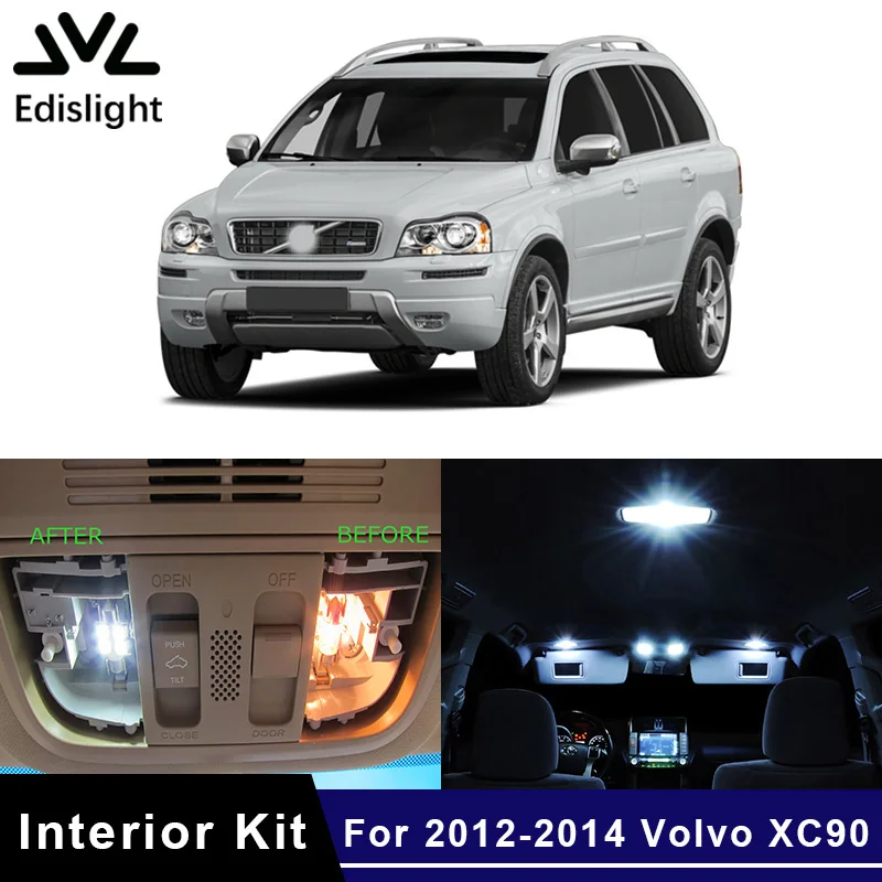 

15 шт., лампы для салона автомобиля Volvo XC90 2012-2014