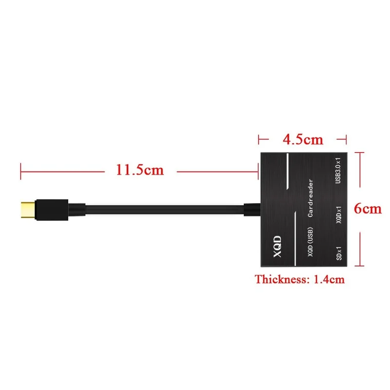 Высокоскоростной картридер USB с Type-C на XQD/SD-карту адаптер для камеры Sony серии G