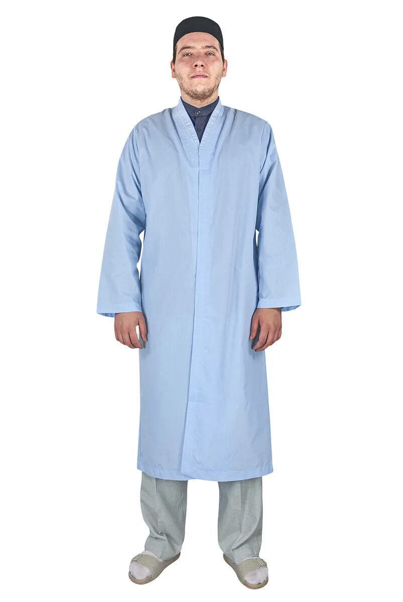 

IQRAH Flat Desensiz Cotton Prayer Robe Blue