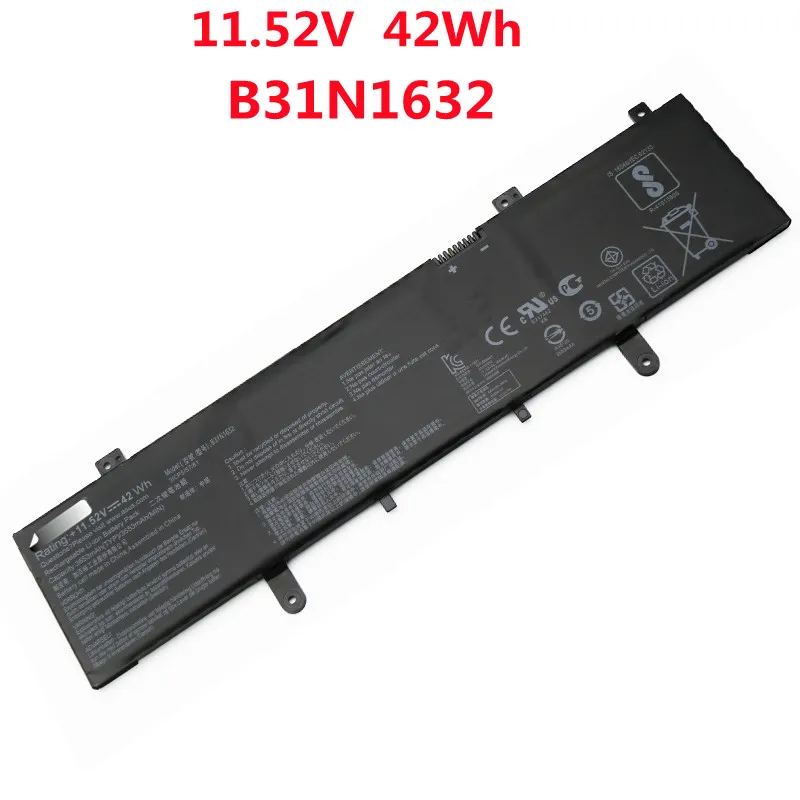

Аккумулятор B31N1632 для ASUS Vivobook 14 X405UQ X405U X405UA X405UR, оригинал, 11,52 в, 42 Вт/ч