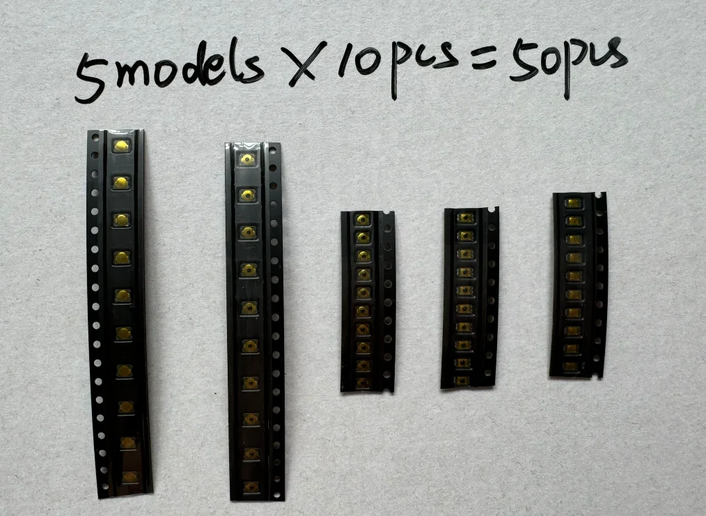 

50 шт., упаковка катушек, 2x3 мм, супер крошечная мгновенная кнопка, 12 В, тактильная кнопка сброса, переключатель, 4-контактный SMD экран телефона, игрушка