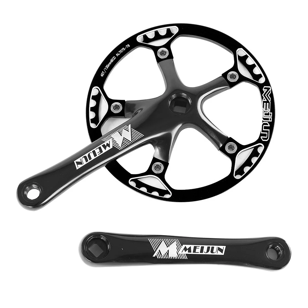 

Bike Crankset 170mm Bicycle Chainwheel Chain Ring Set 45T 47T bike