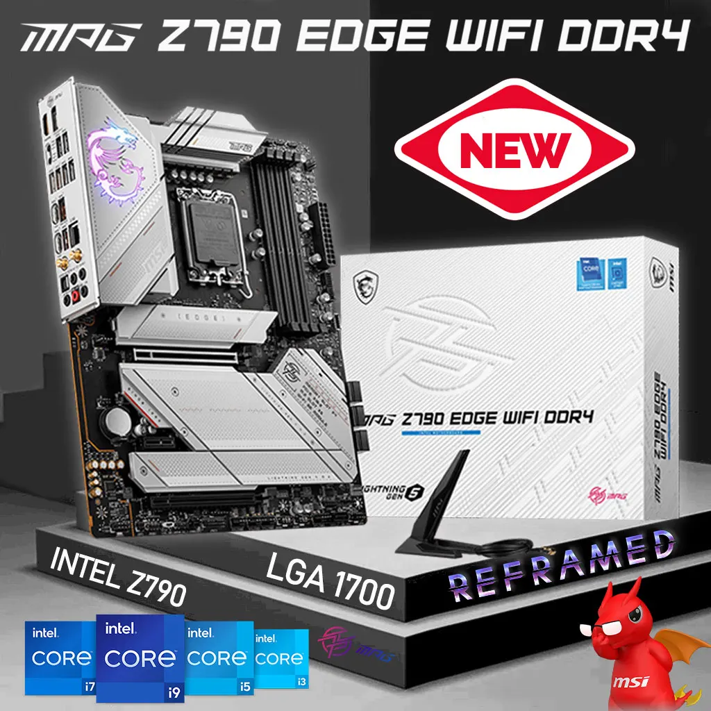 

MSI MPG Z790 EDGE WIFI DDR4 LGA 1700 Motherboard DDR4 Support Intel 13th Gen CPU i3 i5 i7 i9 Intel Z790 Mainboard DDR4 PCI-E 5.0